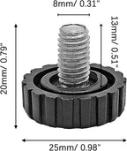 Zorfeter 30 Pcs Screw in Threaded Furniture Adjustable Levelers, M8 x 13mm - Image 4