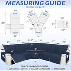 Arfntevss Recliner Sectional Couch Covers 1OO% Waterproof L Shape Sofa Cover - Image 2
