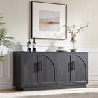 Fatmok Buffet Cabinet with Storage, Wood Media TV Console Table Credenza - Image 6