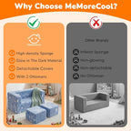 MeMoreCool Modular Kids Sofa, Glow in The Dark Space Kids Play Couch Sofa - Image 8