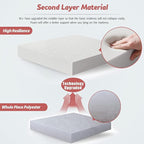 MAXYOYO Bohemian Futon Floor Mattress Boho Floral Style Japanese Tatami Mat - Image 6