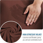 H.VERSAILTEX Rich Velvet Stretch 2 Piece Cover Chair Slipcover Sofa Cover - Image 5