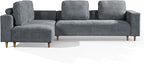Christopher Knight Home Linmont 2 Pieces L Shape Convertible Sectional Sofa - Image 5