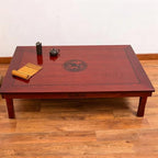 Korean Folding Dining Table, Rectangular Wooden Table by Unknown