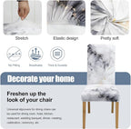 BIETYONE Stretch Dining Chair Covers Set of 4, Soft Removable Washable Kitchen - Image 3