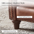 HULALA HOME Genuine Leather Manual Recliner Chairs Set of 2 - Image 6