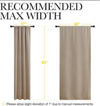 NICETOWN 2 Panels Blackout Curtains, Rod Pocket Thermal Insulated Curtains - Image 5