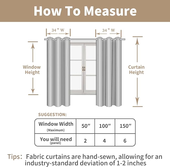 Small Window Linen Curtains 36 inches Long, Light Filtering Linen Textured - Image 8