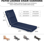 Chaise Lounge Cushions Outdoor 80x26x6 Inch, Fade Resistant 6'' Thicken Outdoor - Image 3