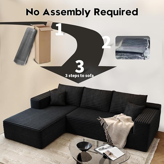 107.5" Cloud Modular Sectional Sofa Couch - Image 3