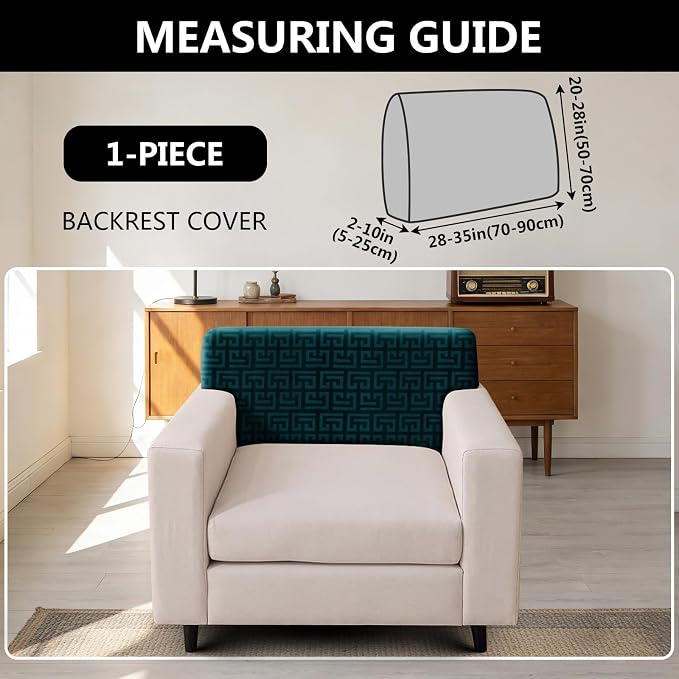 UNBBRRL Stretch Couch Backrest Cushion Cover - Image 2