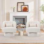 Garvee Ultra-Plush Swivel Accent Chair, 360° Barrel Lounge Chair - Image 2