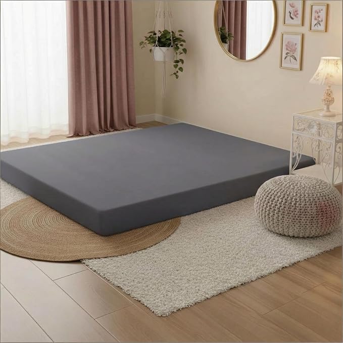 Stretchy Queen Fitted Sheet for 4 Inch Low Profile Mattress - Image 4