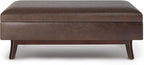SIMPLIHOME Owen Rectangular Storage Ottoman - Image 5