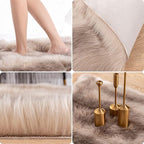 Carvapet 4x5 Faux Reindeer Hide Rug - Image 3