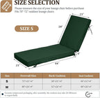 72x21x4in Lounge Cushions for Outdoor Furniture, Outdoor Lounge Chair Cushions - Image 2