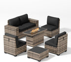 Patio Furniture Set, Wide Armrest Outdoor Furniture Set - Image 8