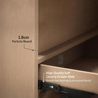 Durable Eco‑Friendly 2‑Drawer Nightstand, - Image 4