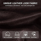ANARACHON Leather Look Recliner Couch Cover, 8-Pieces Stretch Recliner Sofa - Image 4
