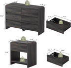 AMERLIFE Modern 3-Piece Bedroom Furniture Set - Image 2