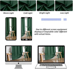 Simplebrand Ava Ever Green Short 30 Inches Blackout Curtain 2 Panels Set - Image 9