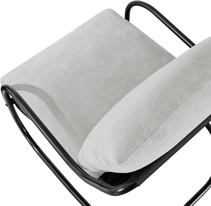 Peace nest Modern Accent Chair, Soft Upholstered Armchair - Image 9