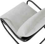 Peace nest Modern Accent Chair, Soft Upholstered Armchair - Image 9