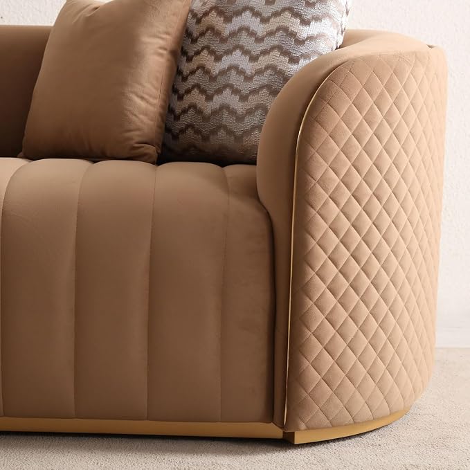 MICHAEL AMINI Ariana Velvet Sofa - Image 7