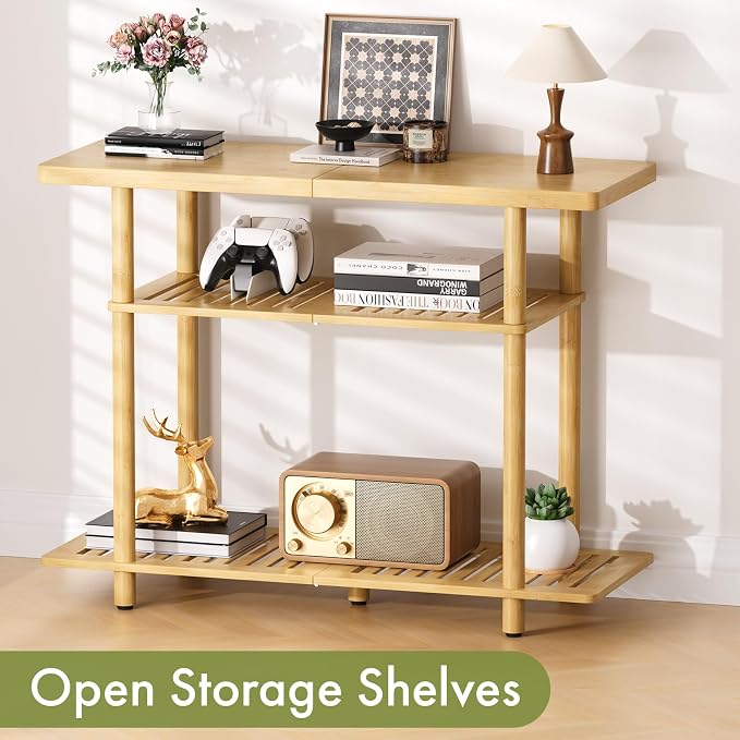 Bamboo TV Stand, Small TV Stands - Image 6