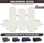 TAOCOCO 100% Waterproof Recliner Sofa Cover Non Slip Couch Cover - Image 5