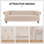 QHITTY 2 Piece Living Room Set, Sectional Chesterfield Sofa Chair Contemporary - Image 4