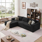 108" Boneless Couch Modular Sectional Sofa, L-Shaped Couch - Image 8