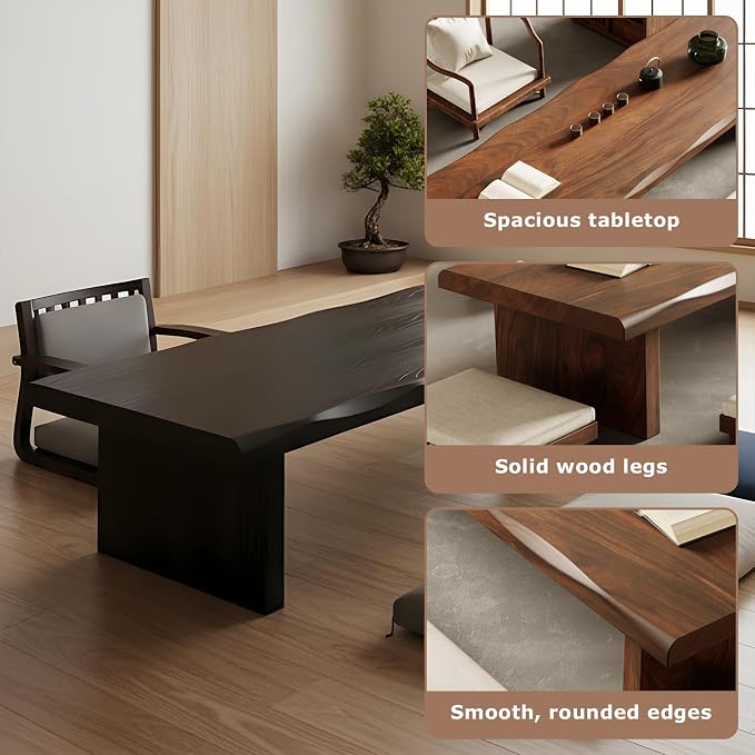 Wooden Japanese Floor Table, Floor Table - Image 5