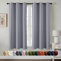 MIULEE Blackout Curtains for Bedroom 2 Panels 40 x 63 Inch Long Silver Grey | by MIULEE