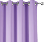 Lavender Blackout Curtains 66 x 63 Inch Length/Set of 2 Curtain Panels/Thermal - Image 7