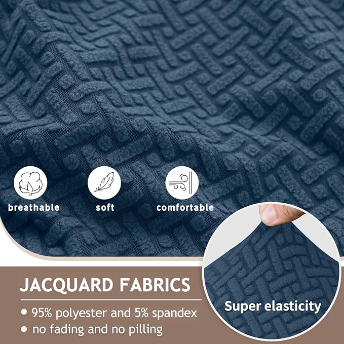 ALIECOM Recliner Sectional Couch Covers L Shape Stretch Corner Reclining - Image 4