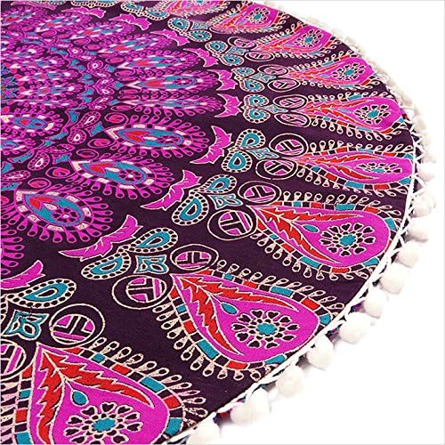 32" Purple Pink Mandala Floor Pillow Cover Meditation Cushion Seating Throw - Image 7