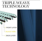 NICETOWN Moroccan Blue Room Darkening Curtains - Image 4