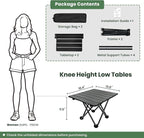 2 Pack Portable Camping Table Foldable, Ultralight Small Folding Beach Table - Image 2