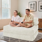 HABUTWAY Folding Sofa Bed, Foldable Floor Sofa Lounge w/Dual-Pillow & Handle - Image 3