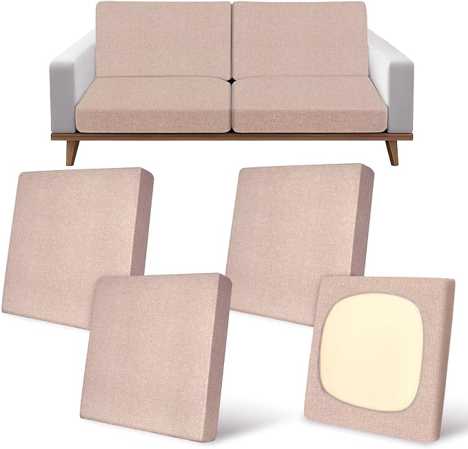 4Pcs Patio Cushion Covers Stretch Outdoor Furniture Protector Slipcovers | by pickyNproud