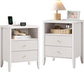 Set of 2 Fluted Nightstands by Fatmok