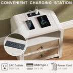 Oak&Sparrow Rattan Nightstand, 23.6'' Rattan End Table - Image 4