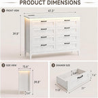 GarveeLife 8 Drawer Chest Dresser - Image 2