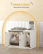 Hzuaneri Cat Litter Box Enclosure, Hidden Litter Box Cabinet Furniture - Image 6