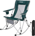 FUNDANGO Rocking Camping Chair, High Mesh Back Portable Folding Camp Chairs by FUNDANGO