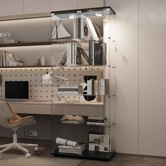 LFT HUIMEI2Y Glass Display Cabinet 5-Shelf - Image 7