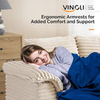VINGLI 56" Oversized Chaise Lounge Chair, Movie Room - Image 7