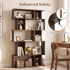 Giantex 5-Tier Bookshelf, 10-Cube Geometric Book Case - Image 7