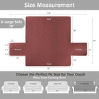 Soft Quilted Couch Cover with Pockets - Image 7